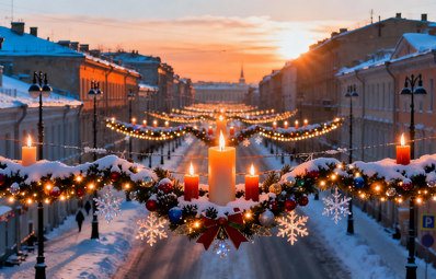 4 дня. В новогодних красках Петербурга (с ночной экскурсией)